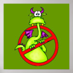 No Dragons Allowed Symbol Print