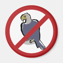 No eagles allowed! refrigerator magnets