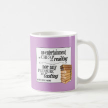 No Entertainment so Cheap as Reading Coffee Mug