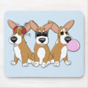 No Evil Corgi Trio Mousepad