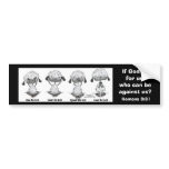 No Evil Lambs bumper stickers