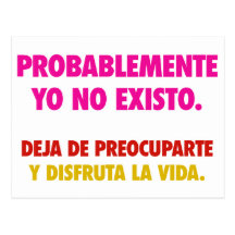 No existo postcard