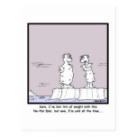 No-fat diet: Polar Bear cartoon Post Cards