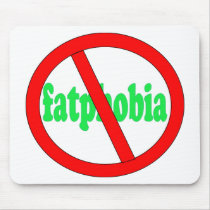 No fatphobia mouse pads