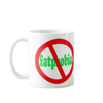 No fatphobia coffee mug