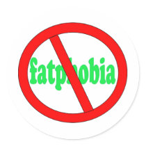 No fatphobia stickers