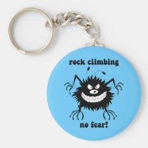 no fear rock climbing keychains