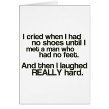 No Feet Card