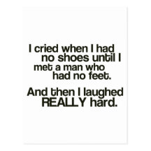 No Feet Postcard