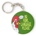 No Fowl Language keychains