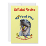 No Fowl Play Bird Dog invitations