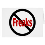 No Freaks cards