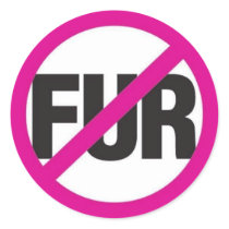 NO FUR! STICKER