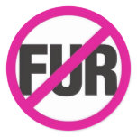 NO FUR! stickers