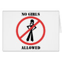 No Girls Allowed cards