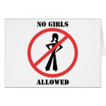 No Girls Allowed cards
