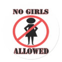 No Girls Allowed stickers
