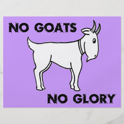 No Goats No Glory Flyer