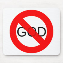 No God Anti God Mouse Pads