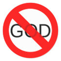No God Anti God stickers