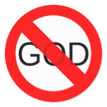 No God Anti God stickers