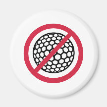 No golf magnet
