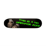 No Grenade Zone Skateboard Mini