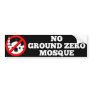 No Ground Zero Mosque Bumper Sticker