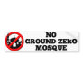 No Ground Zero Mosque Bumper Sticker