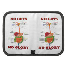 No Guts No Glory (Digestive System Humour) Folio Planners
