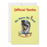 No Harm No Fowl Bird Dog invitations