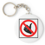 No Hitchhiking Highway Sign keychains