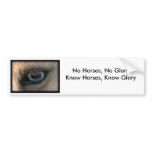 No Horses, No Glory - Bumper Sticker bumper stickers