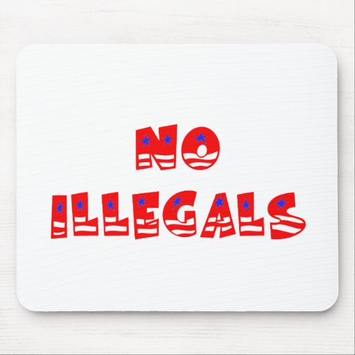 No Illegal Aliens Mouse Pads