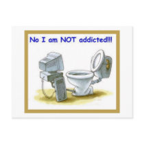 No, I'm Not Addicted Post Card