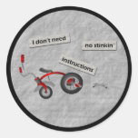 No Instructions Sticker