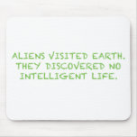 NO INTELLIGENT LIFE_Green Mouse Pads