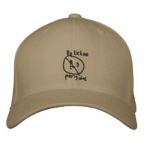 No Kicking Penguins Embroidered Baseball Cap