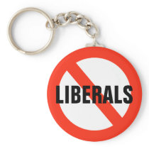 NO LIBERALS Key Chain