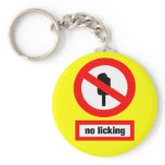 no licking keychains