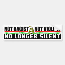 No Longer Silent Bumper Sticker