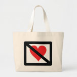 no love tote bag