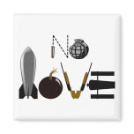 No Love Weapons magnets