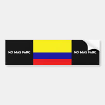 NO MAS FARC BUMPER STICKER