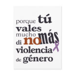 No Más Violencia de Género postcards