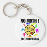 No math ! Arithmophobia Keychains