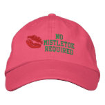 No Mistletoe Required Embroidered Hat embroidered hats