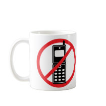 No Mobile Phones Coffee Mugs