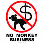 No monkey business photo sculpture