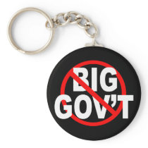 No More Big Government keychains